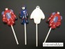509sp Little Hero Bayman Chocolate or Hard Candy Lollipop Mold